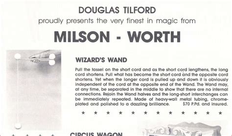 Magic created by milson worth